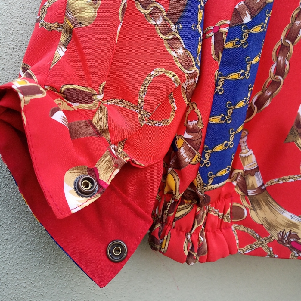 Vintage Red Horse Themed Jacket in Large - Picture 6 of 8
